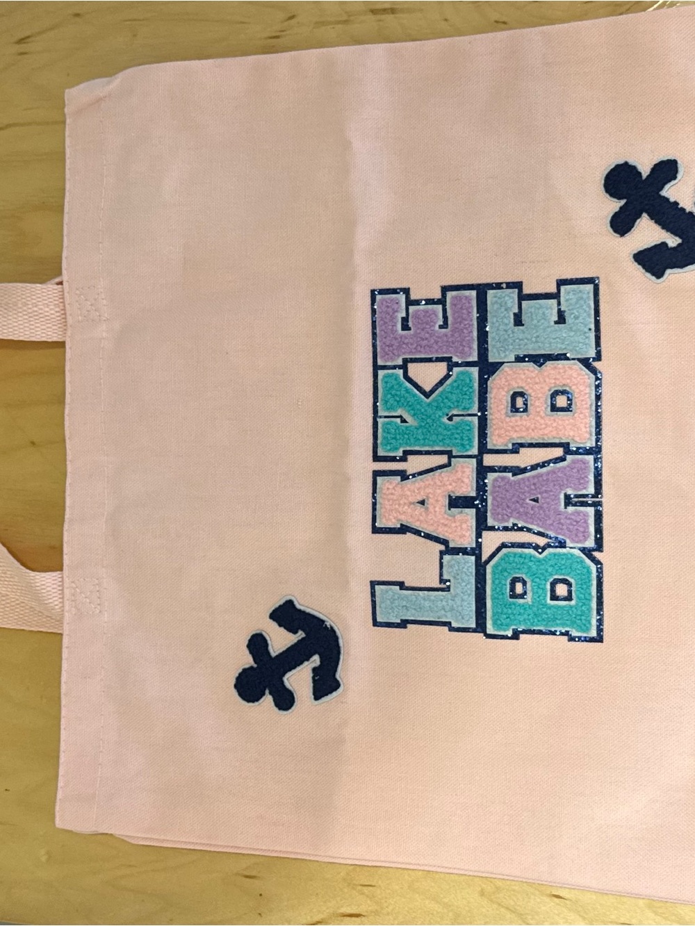 Pink Lake Babe Kids Tote Bag